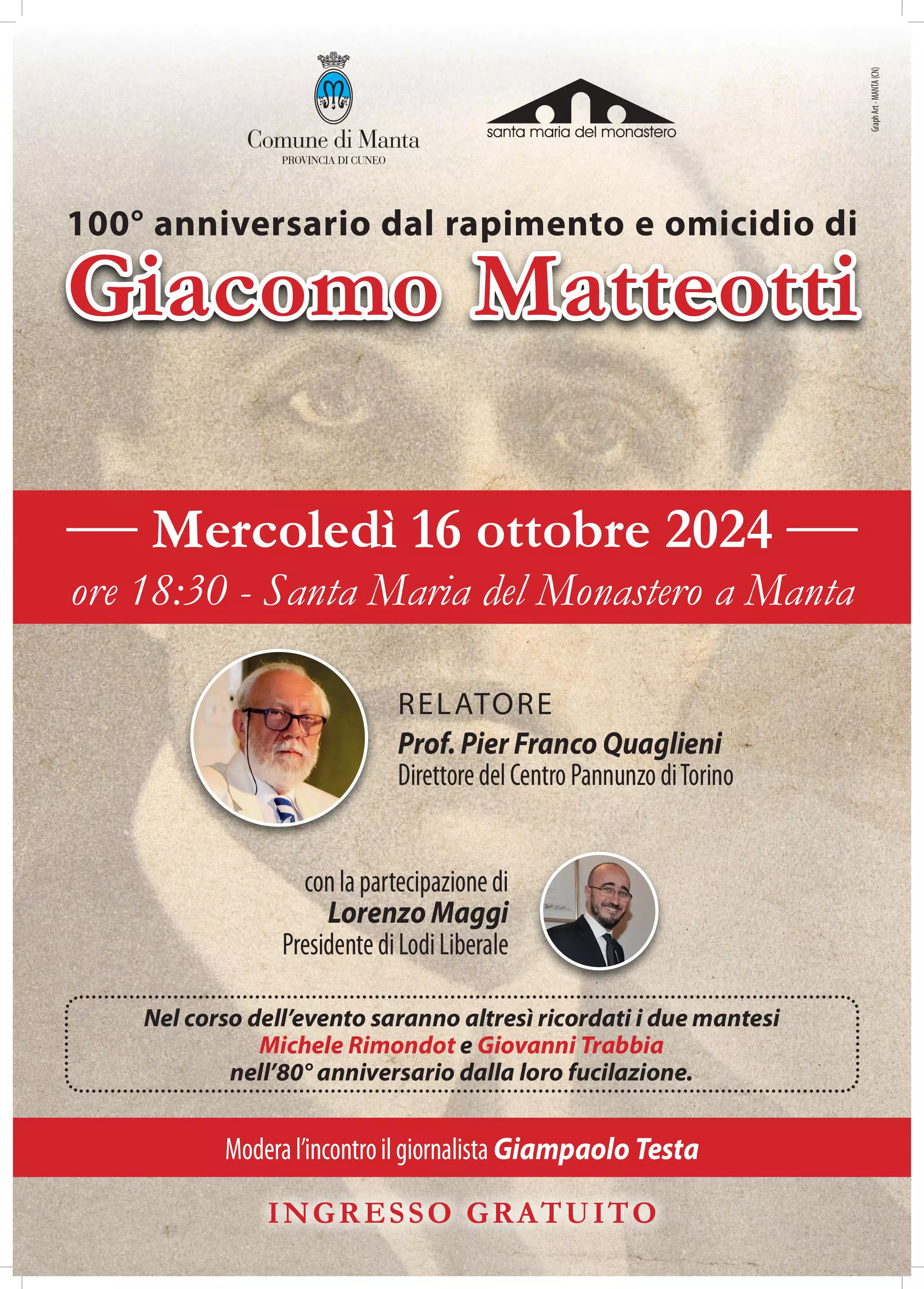 Anniversario Giacomo Matteotti